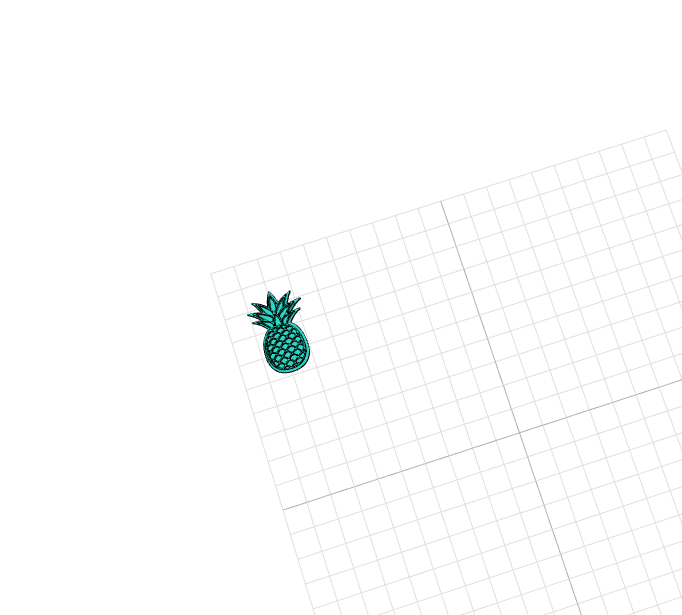 Pineapple stamp