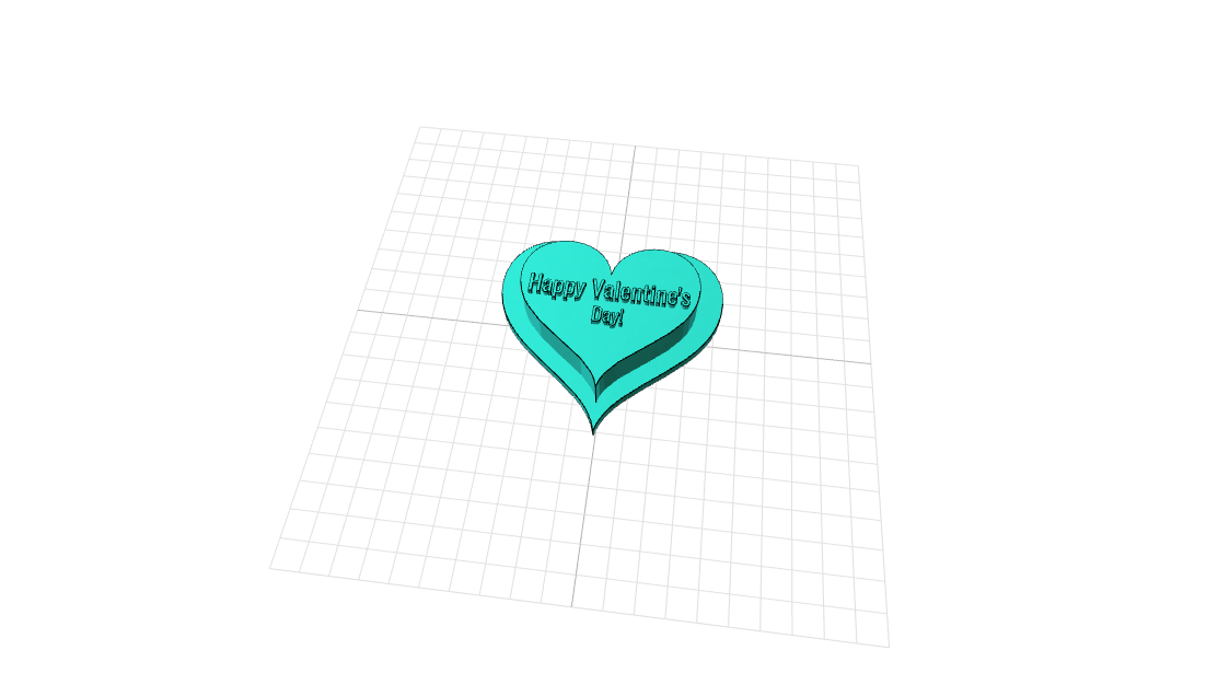 Valentine's Day cookie stamp